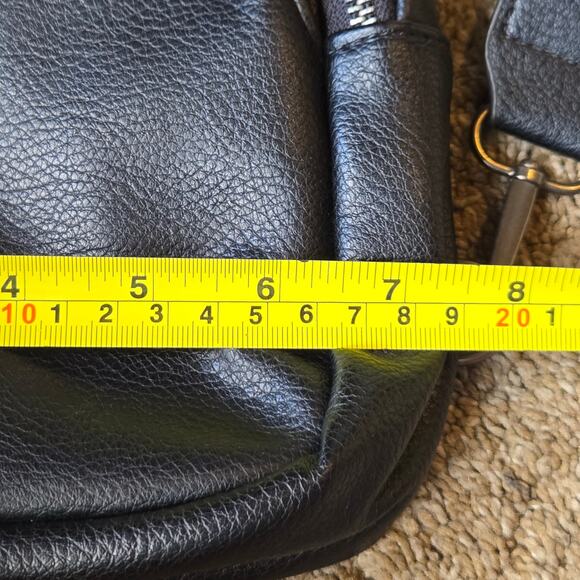 Crossbody Sling Bag Embroidered Strap Commute Travel Boho Black Cream Red - Picture 5 of 6